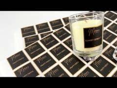 Etiquetas de embalagens de letras metálicas eletroplactadas