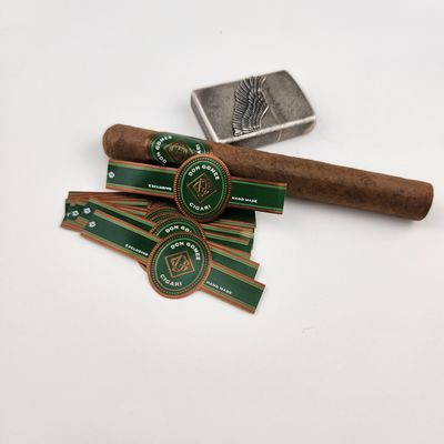 comprar Etiquetas de cigarros em papel de forma personalizada Impressão de adesivos em folha em relevo Etiquetas de anéis de cigarros folha de ouro online manufacture