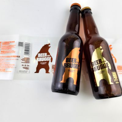 Rótulos auto-aderentes transparentes personalizados Rótulos de vinho impermeáveis personalizados