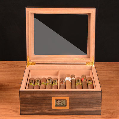 comprar Impressão de etiquetas de charutos feitos à mão de vidro de 25 charutos de cedro espanhol online manufacture