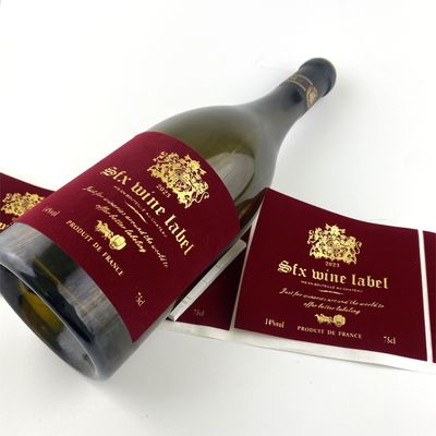 comprar Logotipo personalizado para garrafas, adesivos em papel, em relevo, de metal, alumínio, etiquetas de vinho tinto para garrafas online manufacture