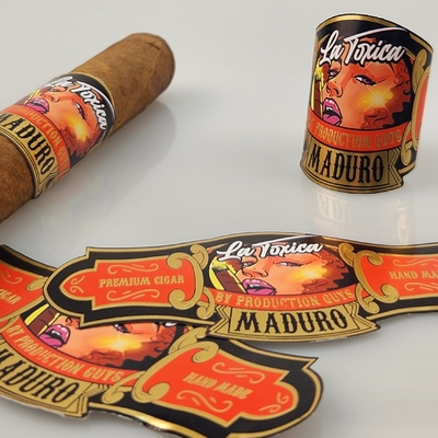 comprar 2025 Venda Quente Impermeável de Alta Qualidade Etiqueta de Cigarro Personalizada Impressão em Folha de Ouro com Logotipo Privado e Marcas Impressão em Reboco Autocolante Rápido online manufacture