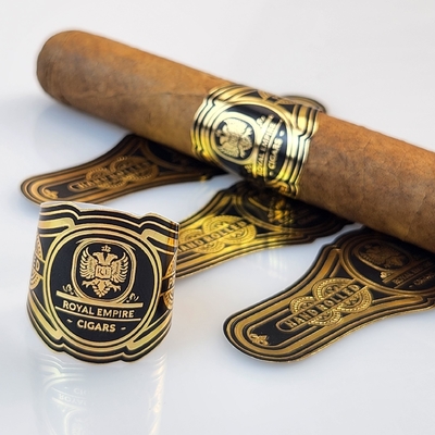 comprar 2025 Venda Quente Impermeável de Alta Qualidade Etiqueta de Cigarro Personalizada Impressão em Folha de Ouro com Logotipo Privado e Marcas Impressão em Reboco Autocolante Rápido online manufacture