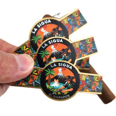 comprar Custom Embossed Gold Foil Cigar Label and Band with ISO9001:2008 Certification for Personalized Use online manufacture
