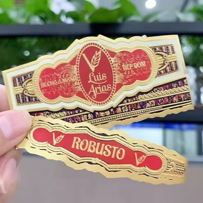 comprar Personalized Customized Shape Cigar Label with ISO9001 Certification for Premium Cigar Bands online manufacture