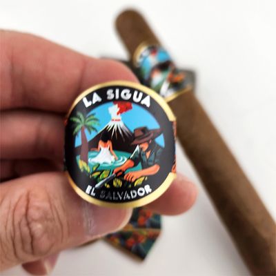 Bom preço Impressão de cartão de arte de cigarro removível Gravação de anel de papel de alumínio Impressão de rótulos on-line