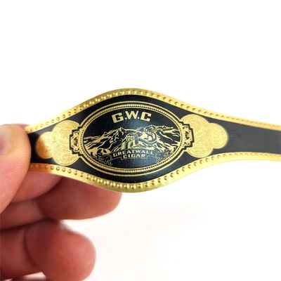 Bom preço Rótulos de Anel de Faixa de Charuto Folha de Ouro em Relevo Faixas de Charuto Personalizadas Adesivo de Rótulo on-line