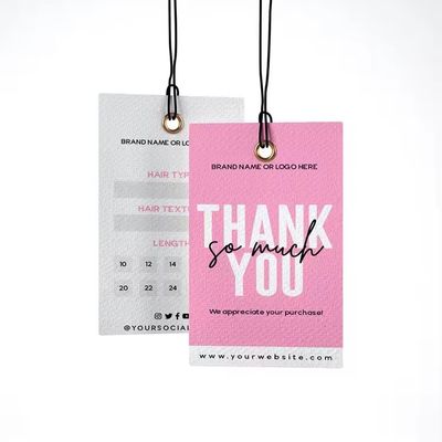 Bom preço Etiquetas de presente de roupas personalizadas Etiquetas de roupas personalizadas Transparentes Etiquetas de roupas impressas em relevo on-line