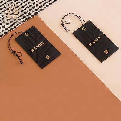 Bom preço Cor Custom Kraft Imprimir Roupas Tags Impermeável Logotipo Custom Tags Para Roupas on-line