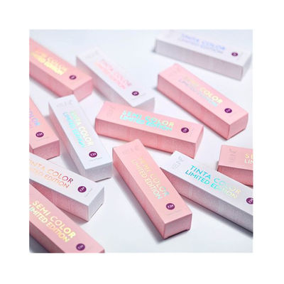 Bom preço Balsam labial Caixa de papel personalizável Embalagem Caixas de batom personalizadas com adesivos on-line