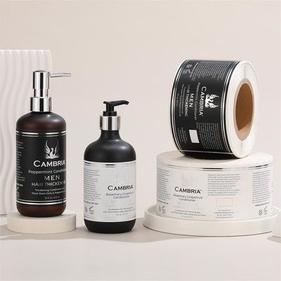 Bom preço Papel sintético Adesivo Etiqueta Adesivo Diário Shampoo Químico Chuveiro Cuidado Adesivo Etiquetas Adesivas on-line