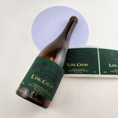 Bom preço Autocolante Privado Personalizado Monograma de Couro Nome de Vinho Etiqueta Vermelha de Vinho on-line