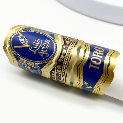 Bom preço Custom Logo Cigar Label with Full-automatic Production and Customized Shape for Premium Branding on-line
