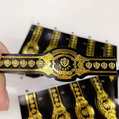 Bom preço Custom Shape ISO9001 Certified Full-automatic Production Gold Foil 3D Embossed Cigar Label for Premium Cigars on-line